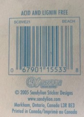 BEACH Vellum Stickers(13pc) Sandylion•Summer•Ocean•Ball •Umbrella•Shells•Sand