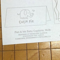 1 Mrs Grossmans Pen Ink Baby Captions Multi Color Stickers Boy Girl