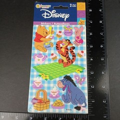 Vintage SandyLion Winnie the Pooh Picnic Stickers Eeyore Tigger New 2 Sheets