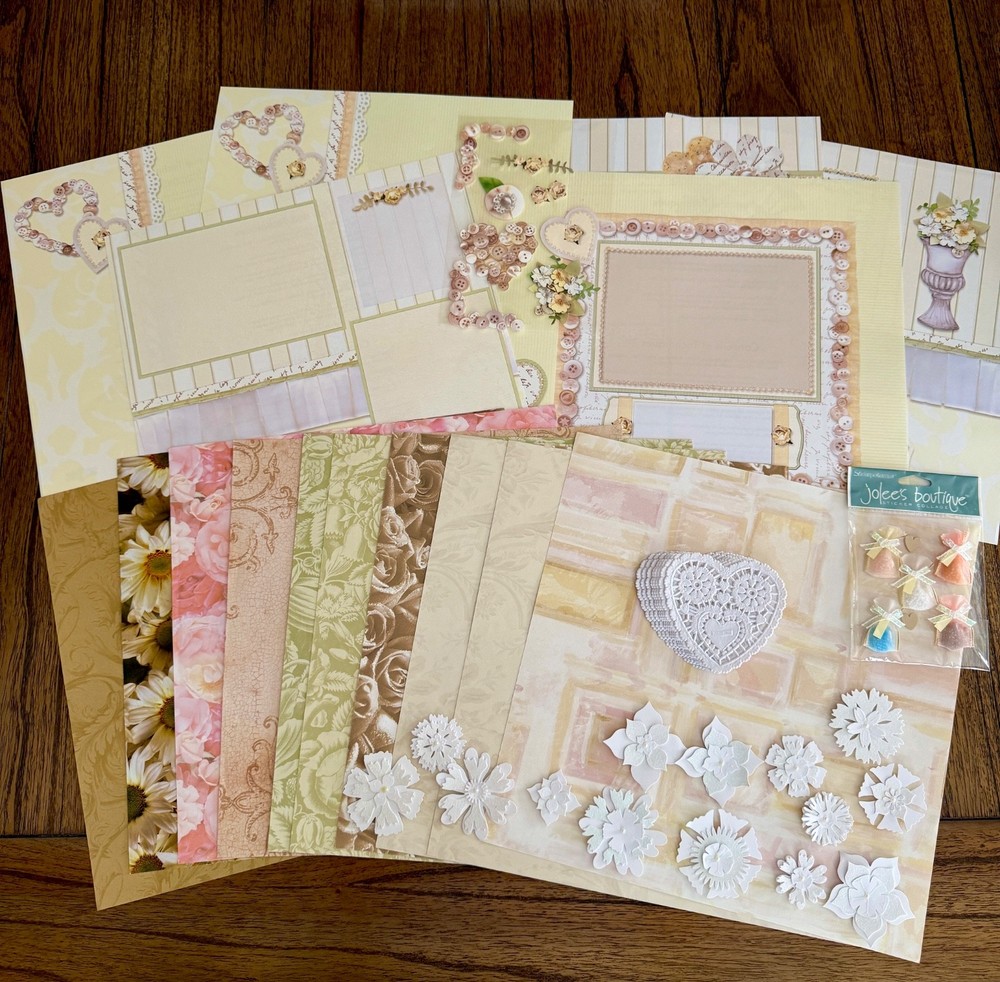 Scrapbook WEDDING/ANNIVERSARY/SPECIAL PAPER READY TO ADD PICTURES& EMBELLISHMENT