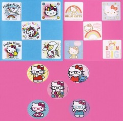 15 Hello Kitty Assorted – Large Stickers – Party Favors – Rewards – Cat, Unicorn