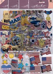 Sticko MILITARY/PATRIOTIC themed~Several varieties to choose from! U PICK! NICE!