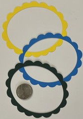OVAL FRAME Die-Cuts(6pc) 3-1/4″x4″Journaling•Scrapbooking •Pictures•Card Making