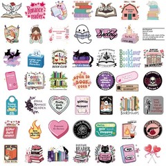 50/100PCS Book Reading Series Sticker Personalized Cartoon Diary Phone Skateboar
