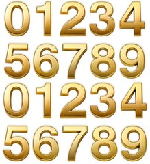 Gold Mailbox Numbers – 2 Inch Address Sign Stickers for Home, Office, Hotel Deco