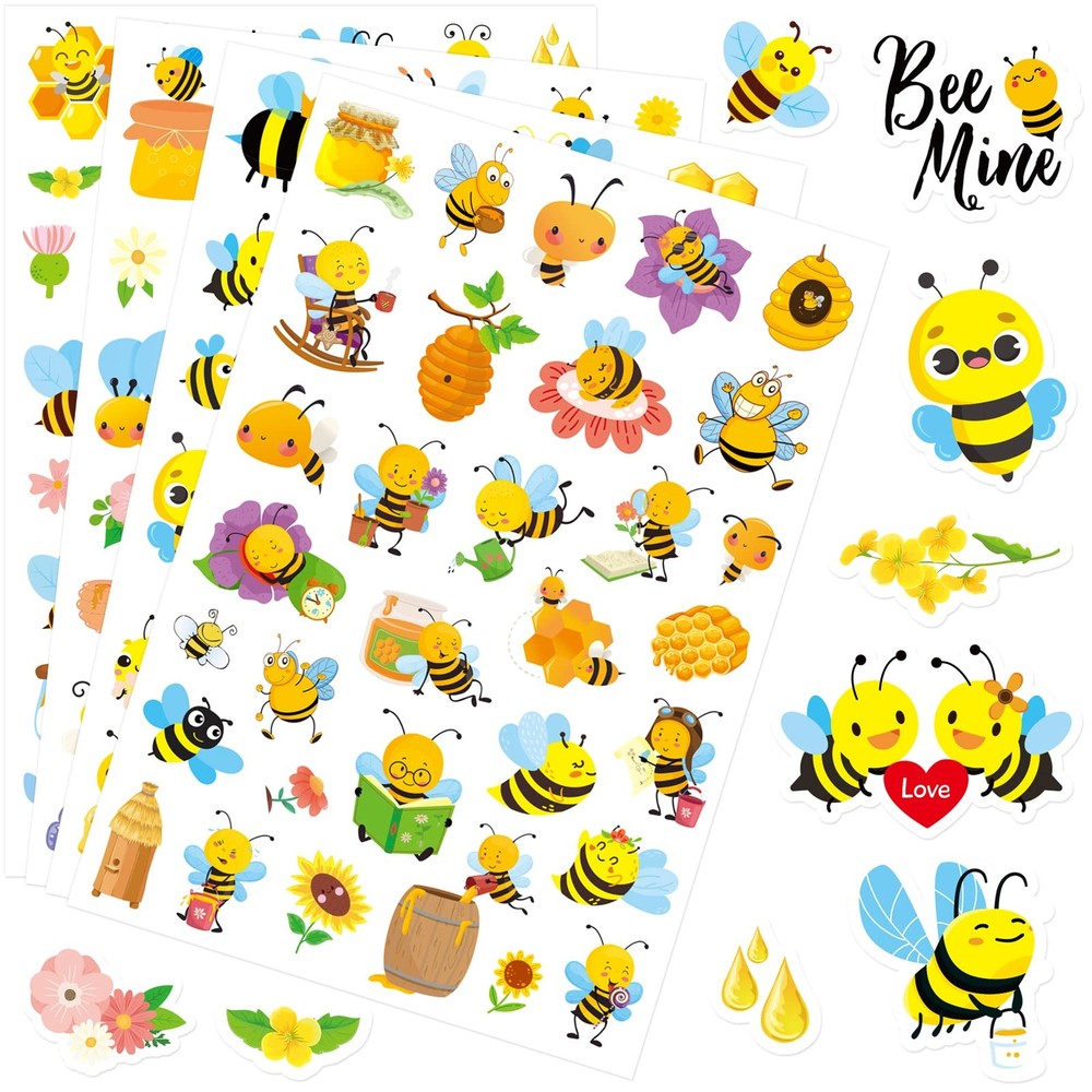 Bumble Bee Stickers Summer Spring Happy Honey Bee Decal Sticker 660 Counts Pa…