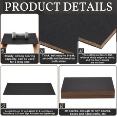 50 Pcs Kraft Heavy Duty Book Board Binders Chipboard Designer Bookboard