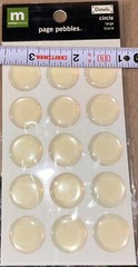 Making Memories Clear Med Page Pebbles 3D Cards Scrapbook Stickers