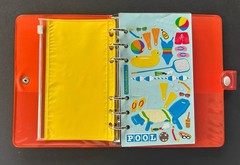 Stickopotamus 6 Ring Binder Includes Sticker Pouch & 48 Partial Sticker Sheets