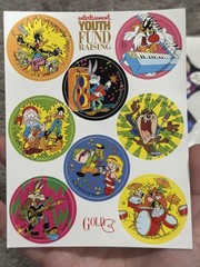 Vintage Looney Tunes Stickers 1990s – Variety of Characters -Individual & Sheets