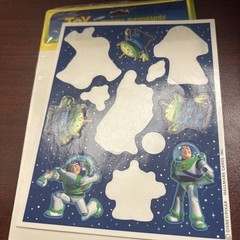 Vtg Hallmark Toy Story Stickers Buzz Lightyear Aliens Emperor Zurg Disney Pixar