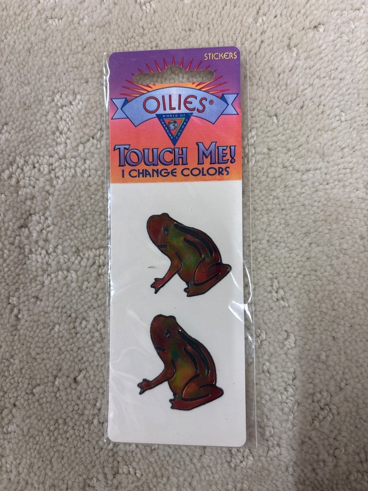 Vintage Oilies 80’s/90’s Liquid Crystal frogs NIP