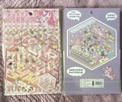 38 sheets DIY 3D sticker scenes miniature room scenes stress relief therapy kids