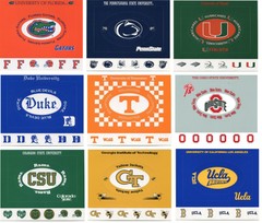 College & University Scrapbook Cardstock Frame Stickers U-PICK Sports Solution