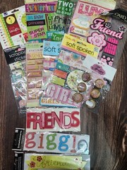 Scrapbooking Stickers Girlfriend Theme Lot of 13 Packages (#4) women besties