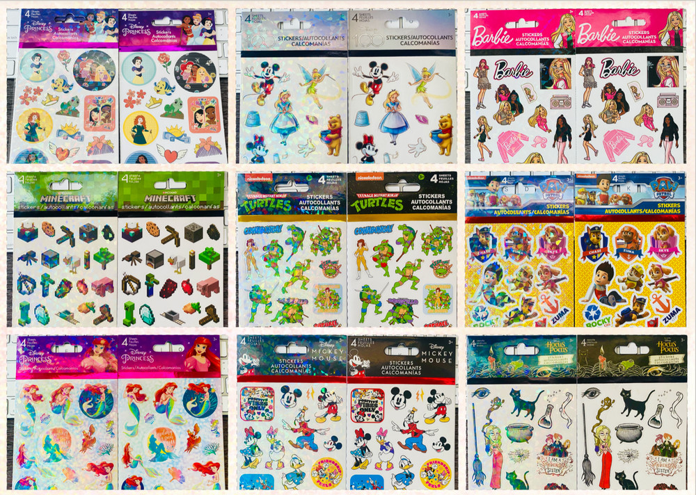 Sandylion american Greetings Hallmark Lot | 339+ STICKERS | Disney Characters +