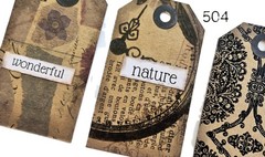 Handmade Junk Journal Tags Ephemera Scrapbook Embellishments
