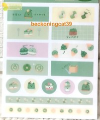 LAST LOUJENE Tokyo Film Sticker 30 Matcha Green Tea Sweets Cake Cookie Kid JAPAN