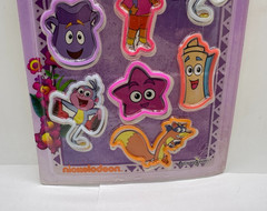 12 Pc Nickelodeon DORA THE EXPLORER Stretch Bands & Stickers 2010