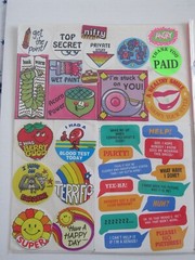 Motivation Romance Statement & Alphabet Vintage Sticker Assortment