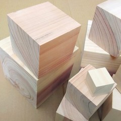 10Pcs Beige Pine Wood Pieces Smooth Surface for DIY Craft and Rustic Home Decor