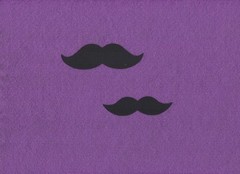 MUSTACHE die cuts scrapbook cards