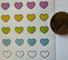 RAINBOW SHAPES Stickers (150pc)Sanrio•Cloud•Heart•Star •Hello Kitty•Card Making•