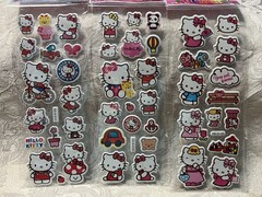 Retro Vintage Look Hello Kitty 3D Puffy Stickers 3 sets