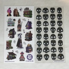 Stickii Club Sticker Sheets Lot of 8 Miscellaneous