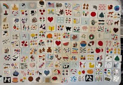 Vintage Mrs. Grossman’s Random Lot of 57 stickers, 5 sizes, scrapbook, journal