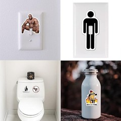 105pcs Funny Stickers for Adults, Prank Meme (Dirty) Large Sticker Pack for B…