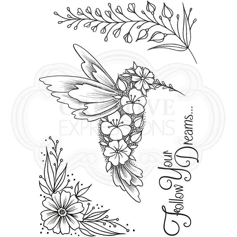 CREATIVE EXPRESSIONS – CLEAR ACRYLIC STAMPS – FOLLOW YOUR DREAMS