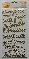 Amy Tangerine Thickers-Foam Stickers-Variations Available-You Choose