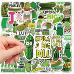 10pcs Pickle Stickers- Scrapbooking Journaling Diary