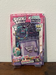 Sticki Rolls Sticki Book Wearable & Shareable Sticker Teal Bracelet + Book NEW