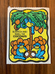 Vintage Scratch Sniff Sticker 80s – Coconut Mello Smello Matte