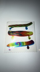 New 1988 Vintage Rare Sandylion Skateboard Stickers Mylar Foil