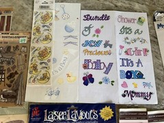 Lot Of Baby Scrapbooking Card Making Stickers Embellishments Tag It’s A Boy Girl