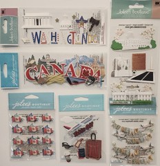 Lot of 16 JOLEE’S BOUTIQUE Dimensional Scrapbooking Stickers TRAVEL DESTINATIONS