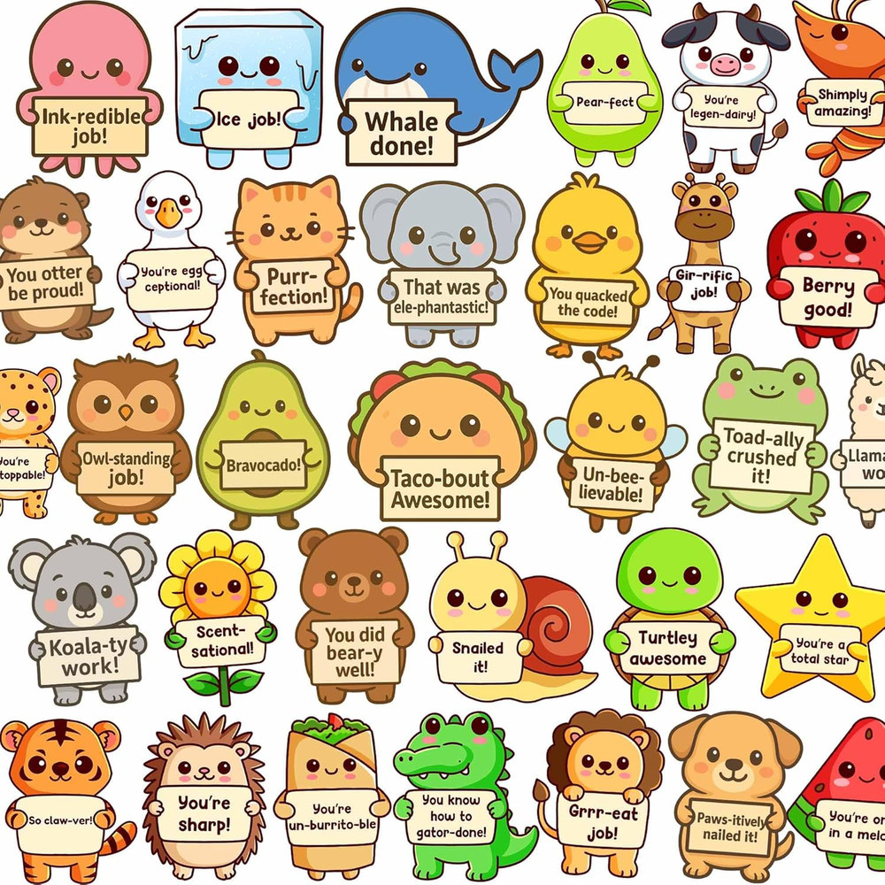 800PCS Teacher Stickers for Kids Classroom – Motivational Affirmation Stickers