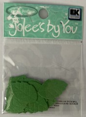 GREEN BRIGHT ROSE LEAF Die-cut Embellishment(20pc)Jolees•Flower•Garden•Long Stem