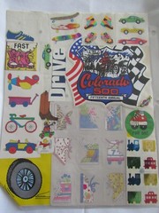 BABY & ROLLER-SKATING STICKERS – SHEETS & SINGLES – VARIOUS BRANDS – VINTAGE