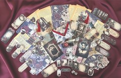 Dark Gothic Romance Junk Journal Kit Vintage Ephemera Victorian Scrapbook 77 Pcs