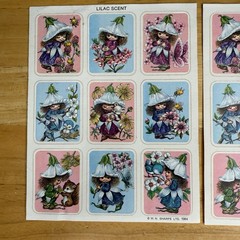 Vintage Victoria Plum Critters Smelly Scratch ‘n Sniff Stickers Very RARE Read