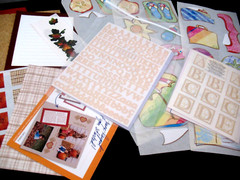 Lot Stickers, Gazebo, Beige Mini ABC&Monograms, Earthtones& Autumn Photomats