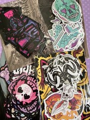 Goth Pastel Baphomet Stationery 200 Sticker Kit Vinyl Scrapbook Huge Lot