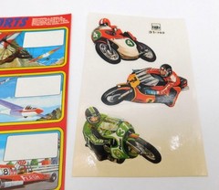 Lot of Vintage Motorcycle Sports Dirt Bike Vehicle Stickers School Labels 1980s