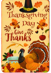 Junk Journal Art Cards, Happy Thanksgiving, 12 pcs, 4″ x 6″
