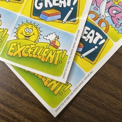 Vintage The Paper Magic Group Teacher Enrichment Stickers- 1999- 2 Sheets