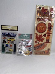 Lot of 27 Assorted Random Packages of New Scrapbooking Stickers Jolees Sticko